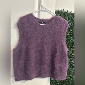 Vans Fuzzy Purple Sweater Vest